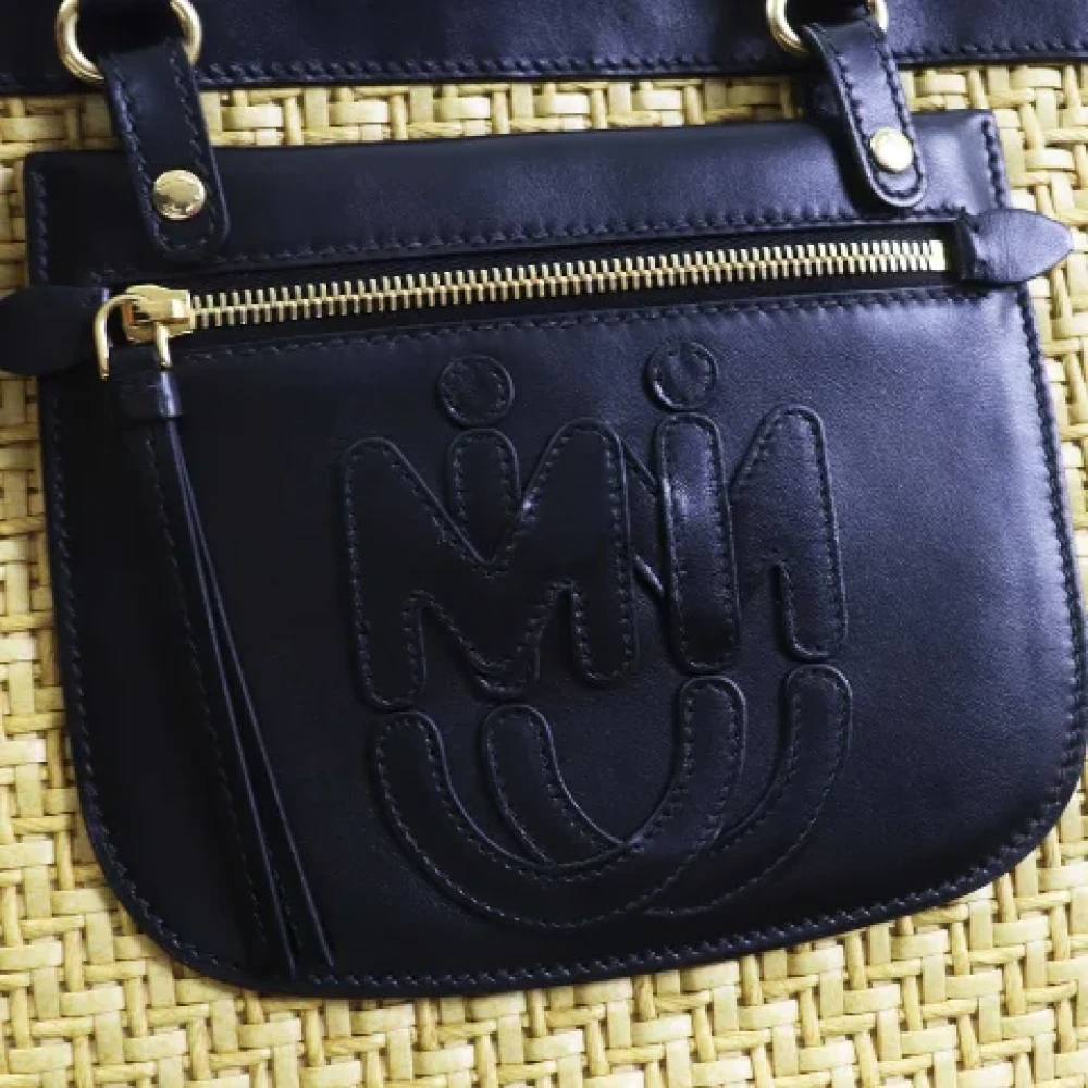 Miu Pre-owned Fabric handbags Black Dames