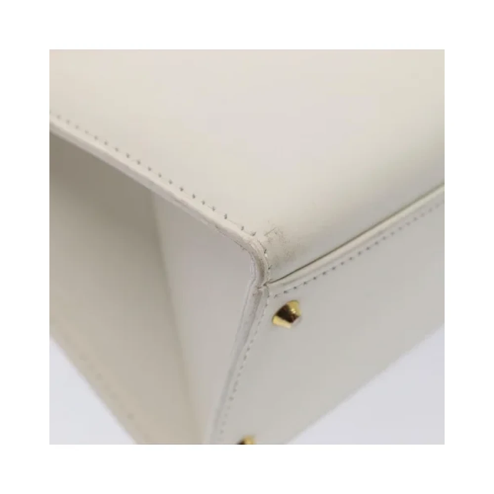 Celine Vintage Pre-owned Leather celine-bags White Dames