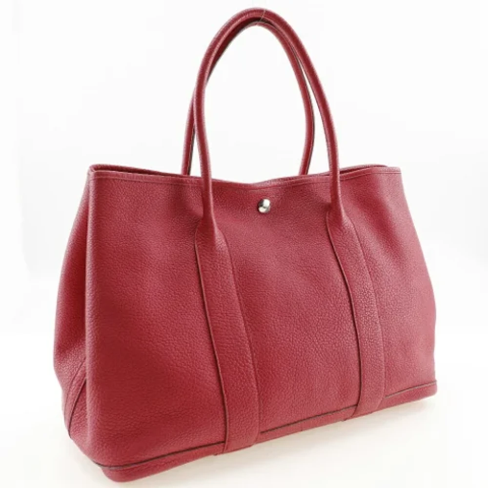 Hermès Vintage Pre-owned Leather handbags Red Dames