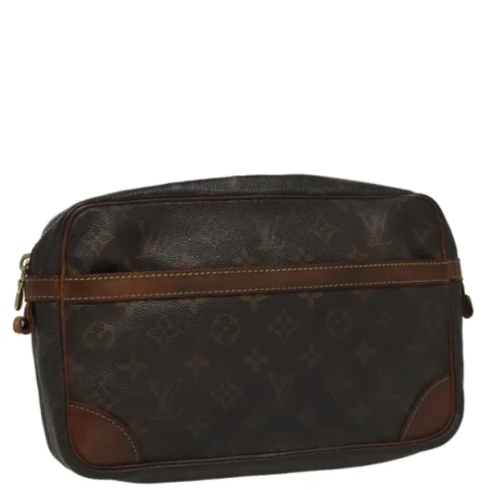Louis Vuitton Vintage Pre-owned Canvas clutches Brown Dames