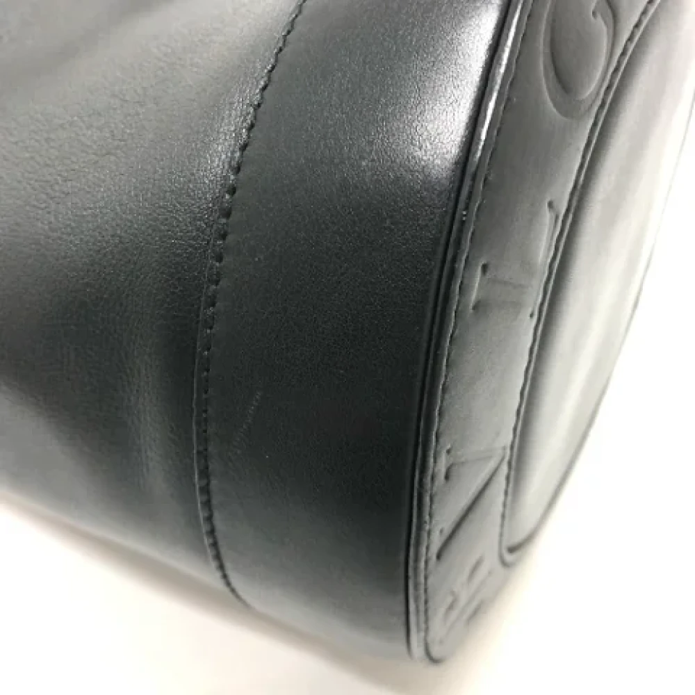 Bvlgari Vintage Pre-owned Leather handbags Black Dames