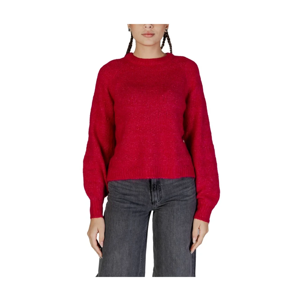 Only Rosa Polyester Pullover Dames Sweatshirt Pink Dames