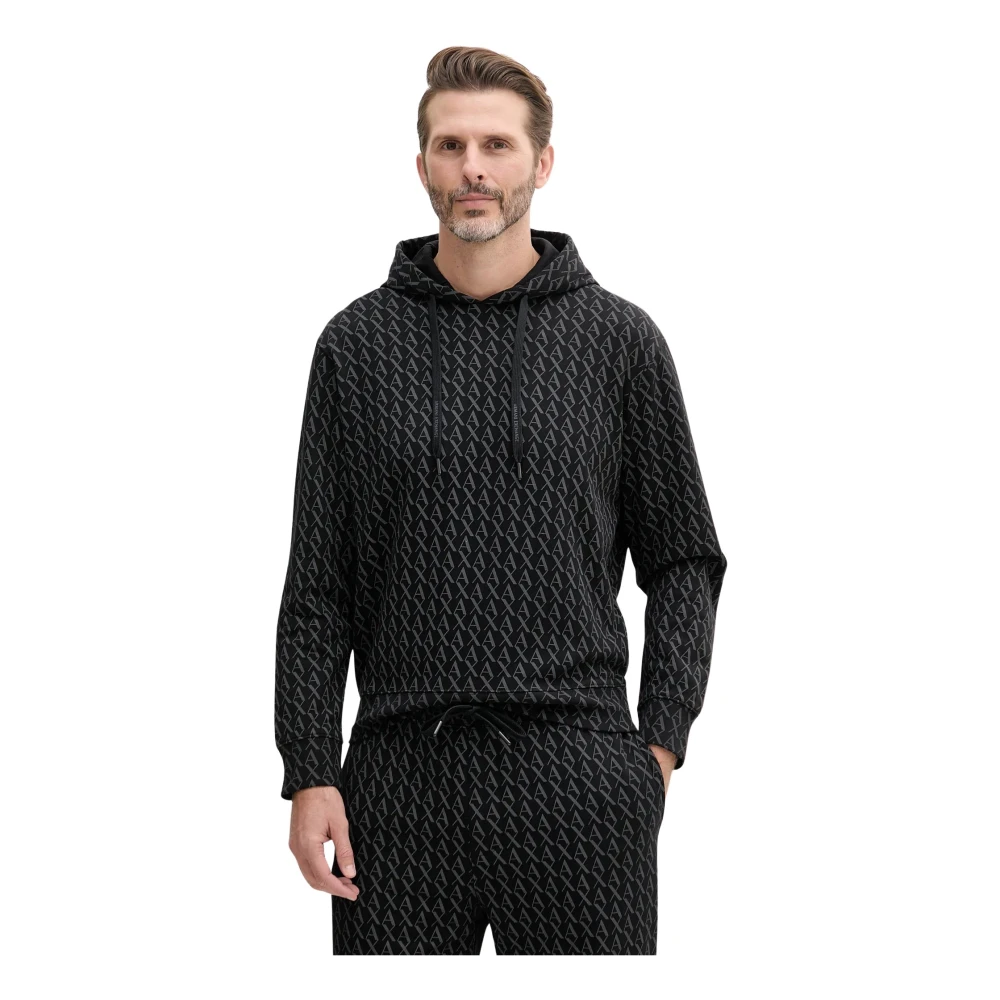 Armani Exchange Uomo Nero Felpe, M, New,