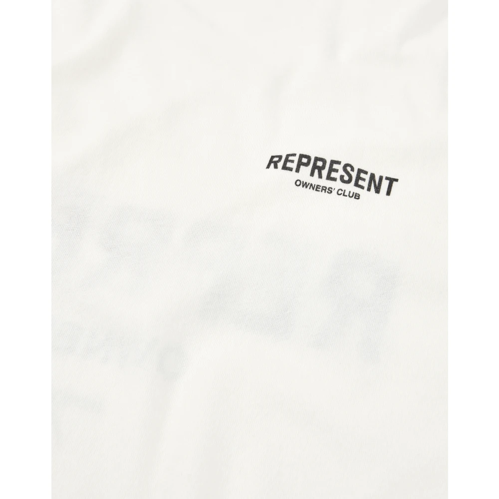 Represent Witte T-shirt met print White Heren