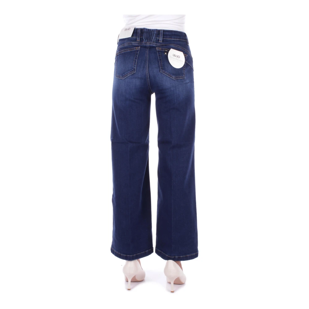 Liu Jo Blauwe Jeans met Logo Achterzak Blue Dames
