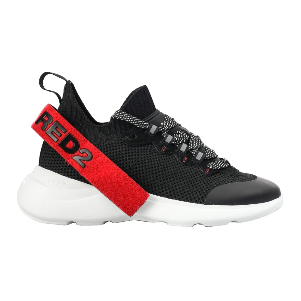 Dsquared2 Men's Black Sneakers,, Stylish Trainers For And Wo Size 9 Uk