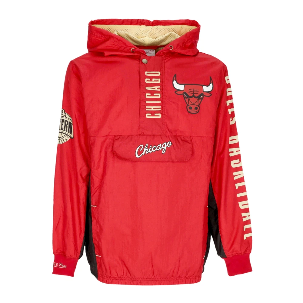 Mitchell & Ness Men's Red Training, L, Chicago Bulls Windbreaker Jacket
