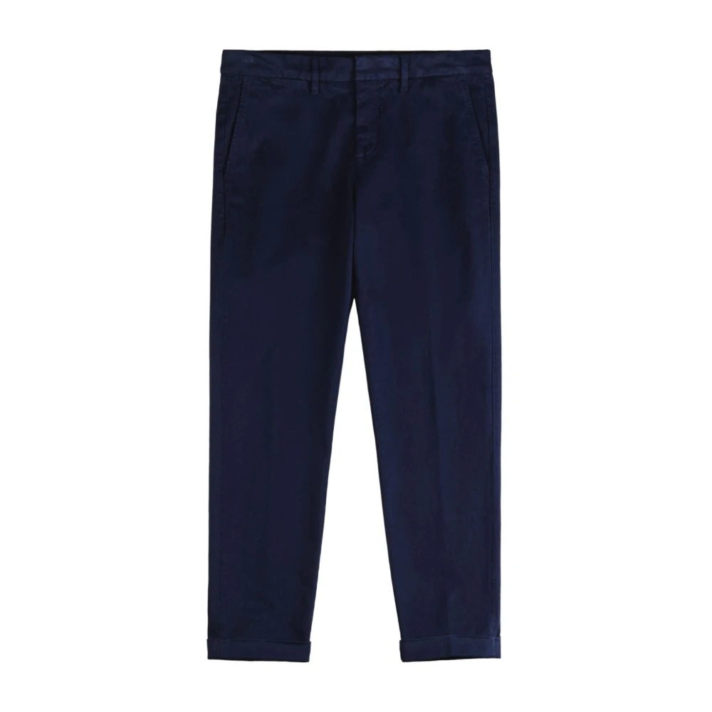 Fay Donkerblauwe Katoenen Straight Leg Jeans Blue Heren