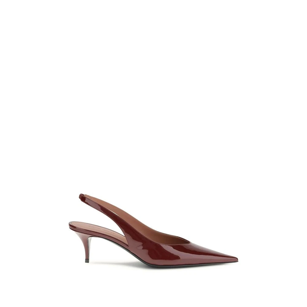 Amina Muaddi Women's Red Anok Pumps