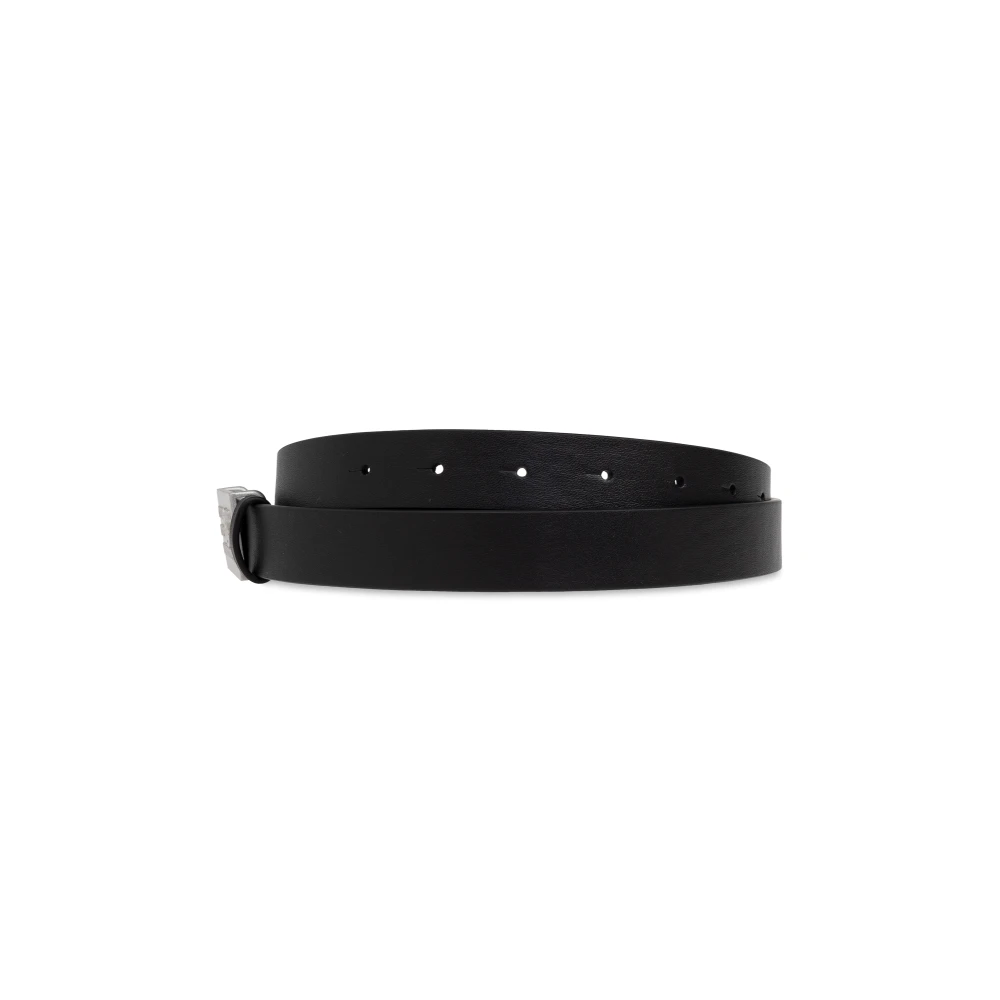 MM6 Maison Margiela Leren riem Black Dames