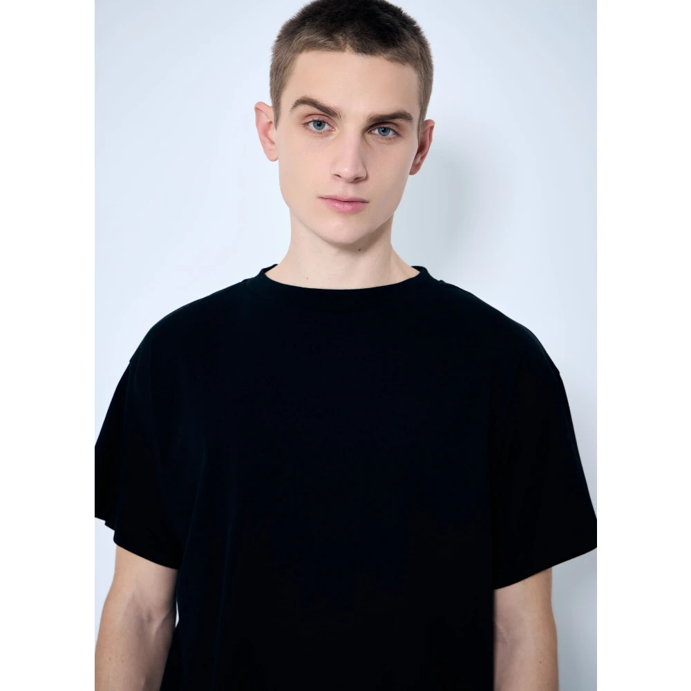 The Row Katoenen Jersey Crewneck T-shirt Black Heren
