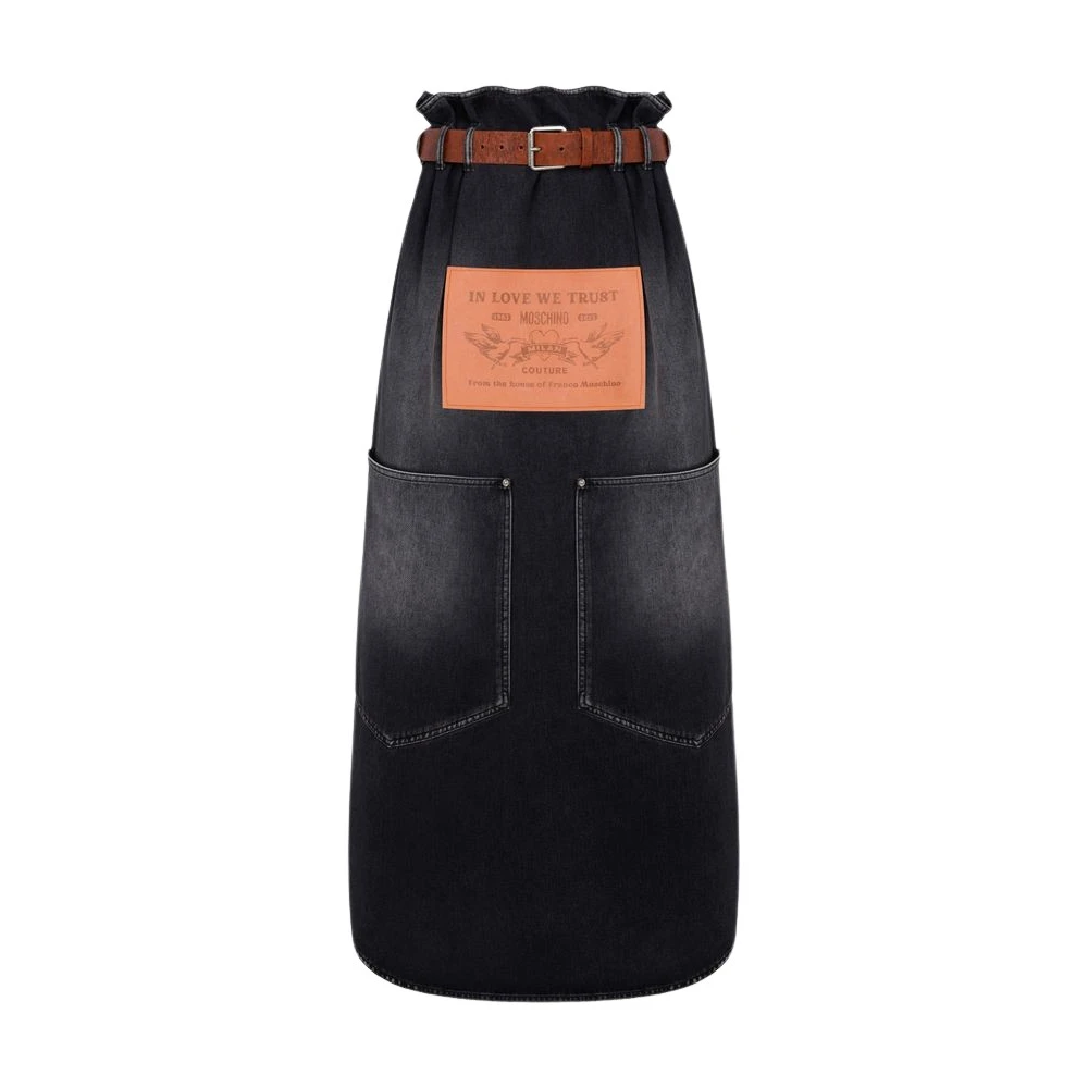 Moschino Damen Schwarz Röcke, K, Xsgröße: