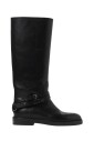 bottes-dequitation-en-cuir-noir-avec-boucle