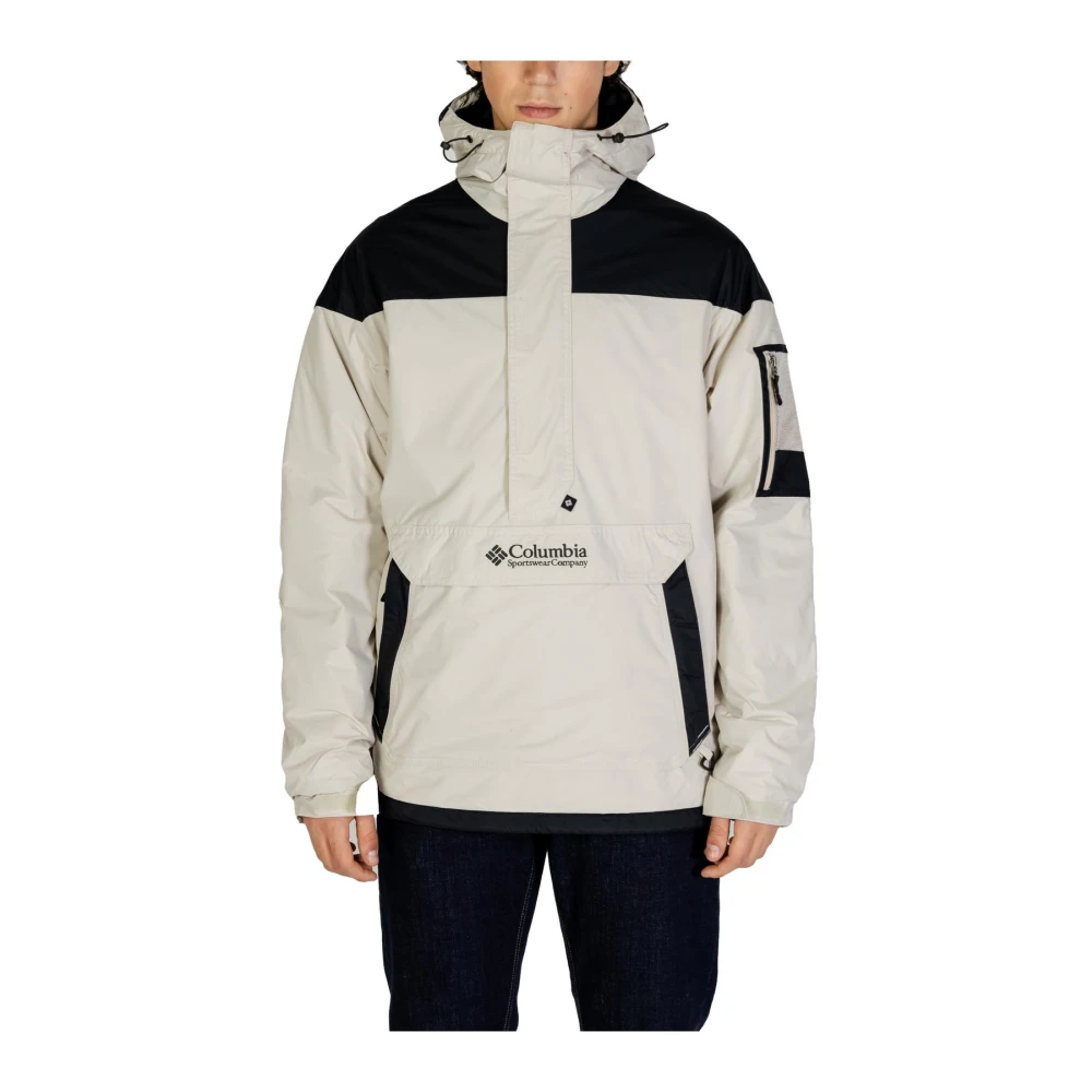 Columbia Grijze Anorakjas met Capuchon voor Mannen Gray Heren
