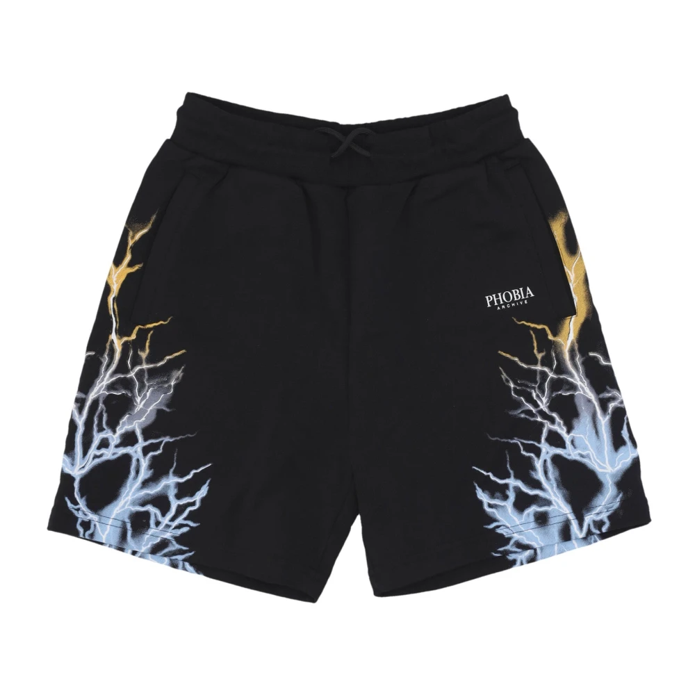 Phobia Archive Herren Schwarz Shorts, K, Mgröße: