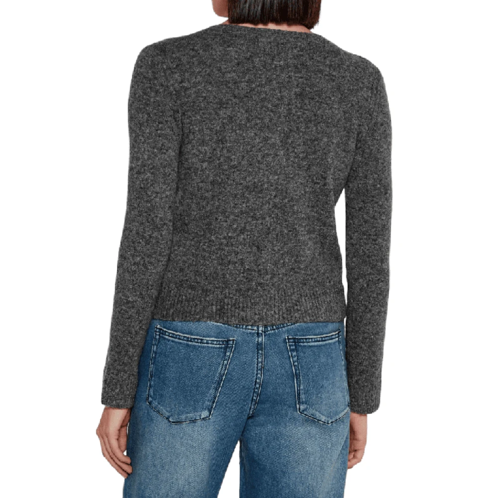 Liu Jo Donkergrijze Open Cardigan Sweater Gray Dames