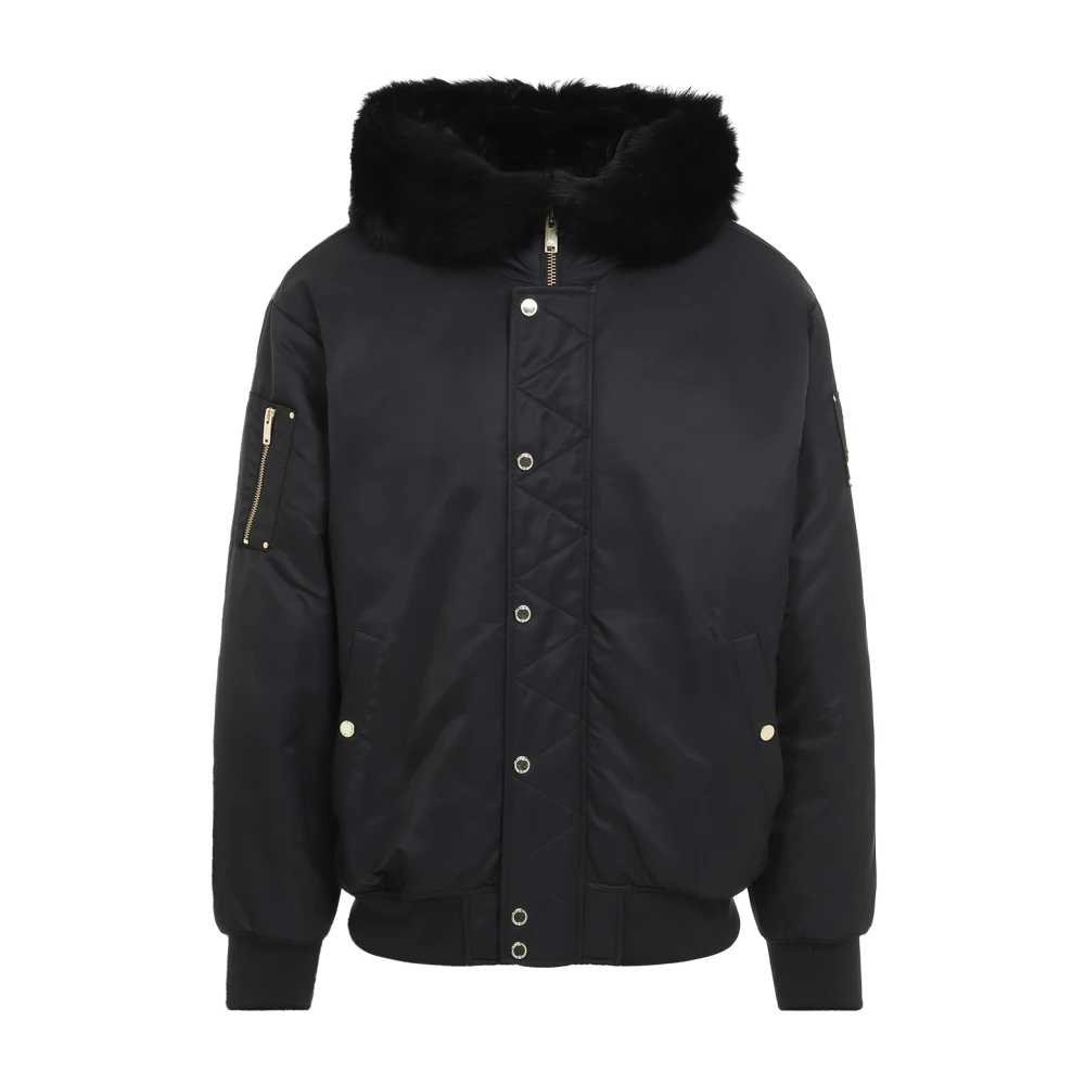 Moose Knuckles Zwarte jas voor mannen Aw24 Black Heren