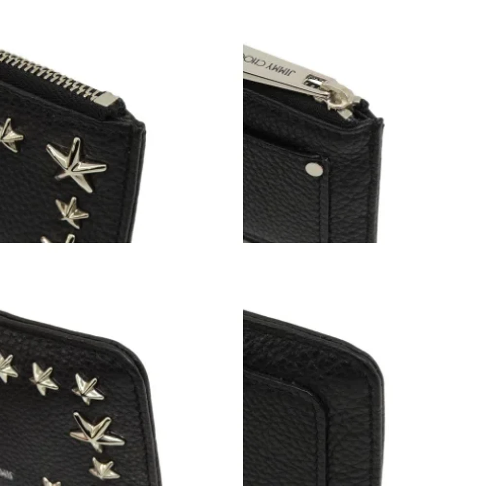 Jimmy Choo Pre-owned Leather wallets Black Dames