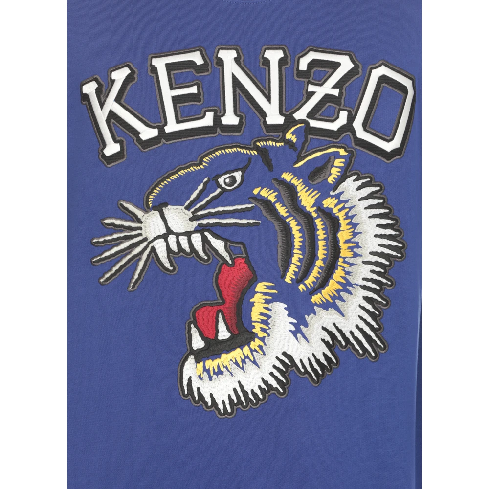 Kenzo Round-neck Knitwear Blue Heren