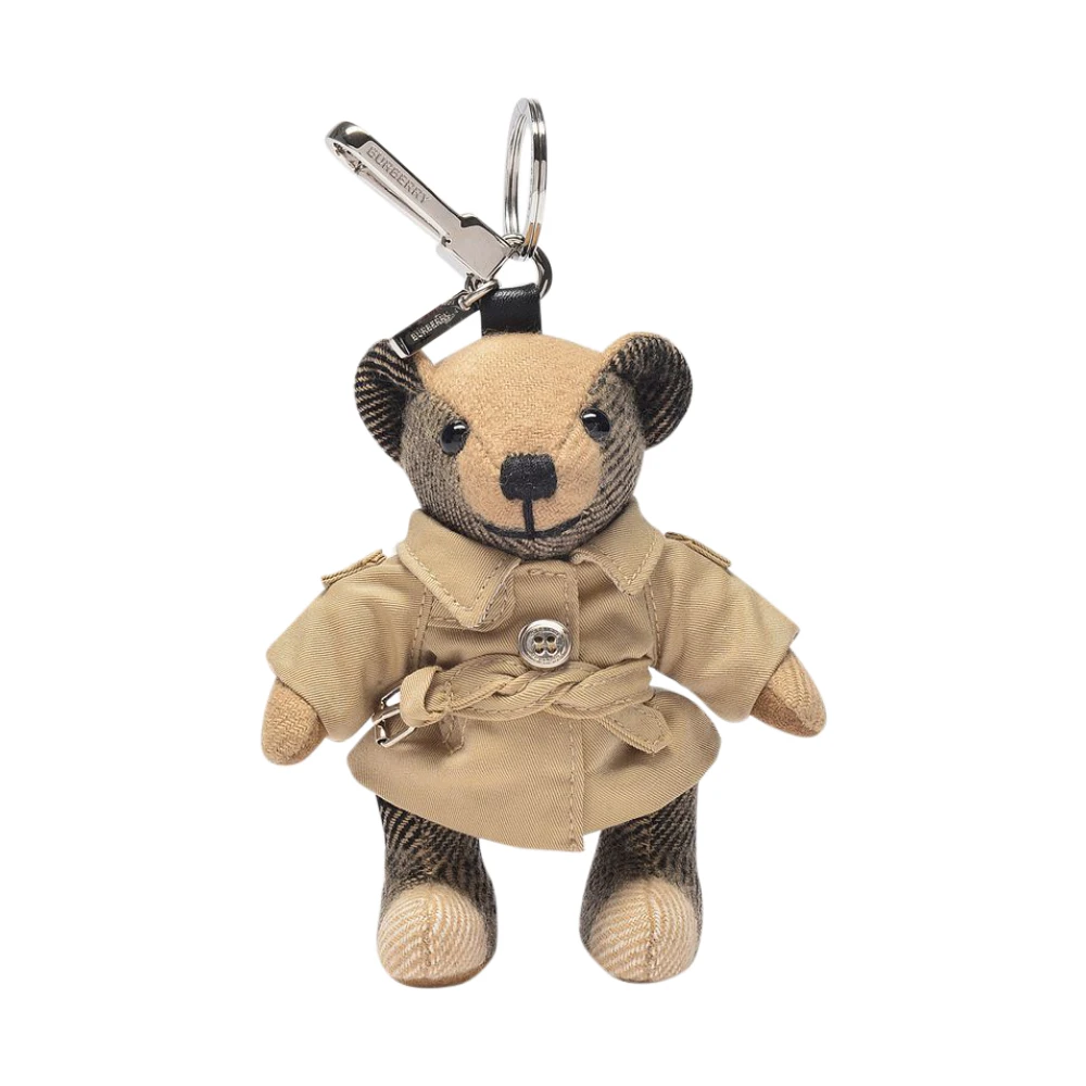 Burberry Thomas Trench Keychain in Check Beige Dam