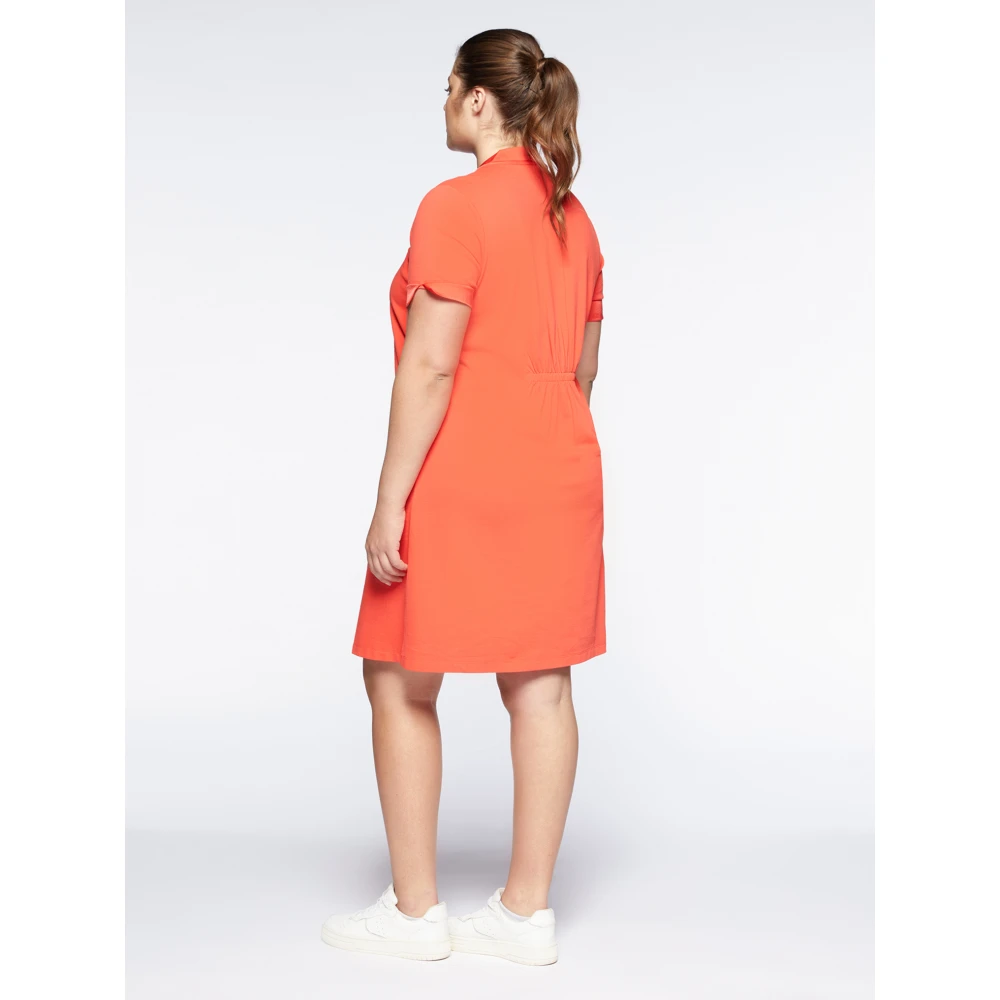 Fiorella Rubino Jerseyjurk met voorrits Red Dames