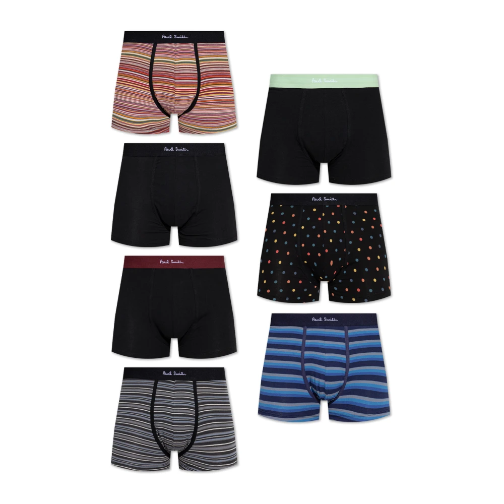 Paul Smith Uomo Multicolor - Sette Paia Di Boxer Briefs - Underwear - E - S