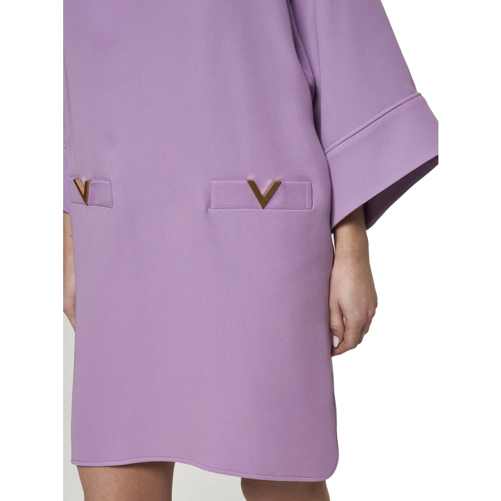 Valentino Elegante Rode Jurk Purple Dames