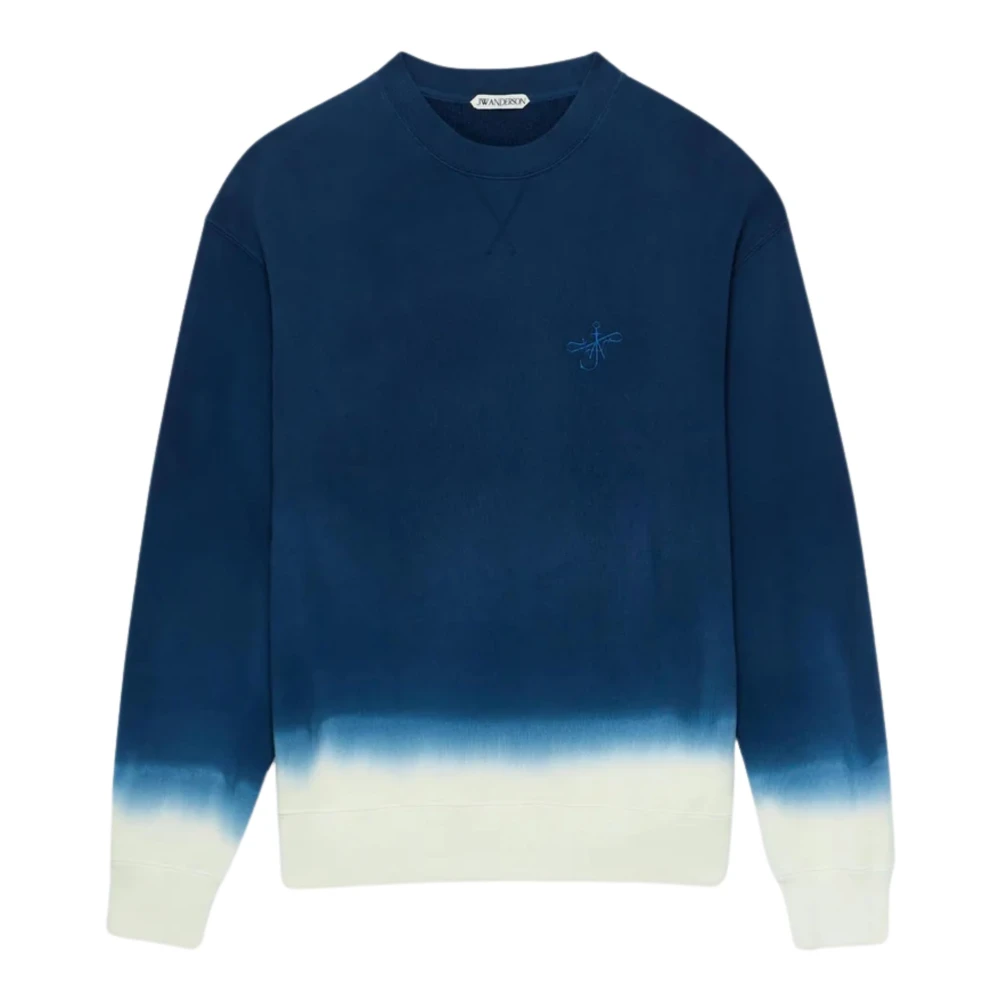 Jw Anderson Men's Blue Sweatshirts, S, Dip Dye Sweatshirt