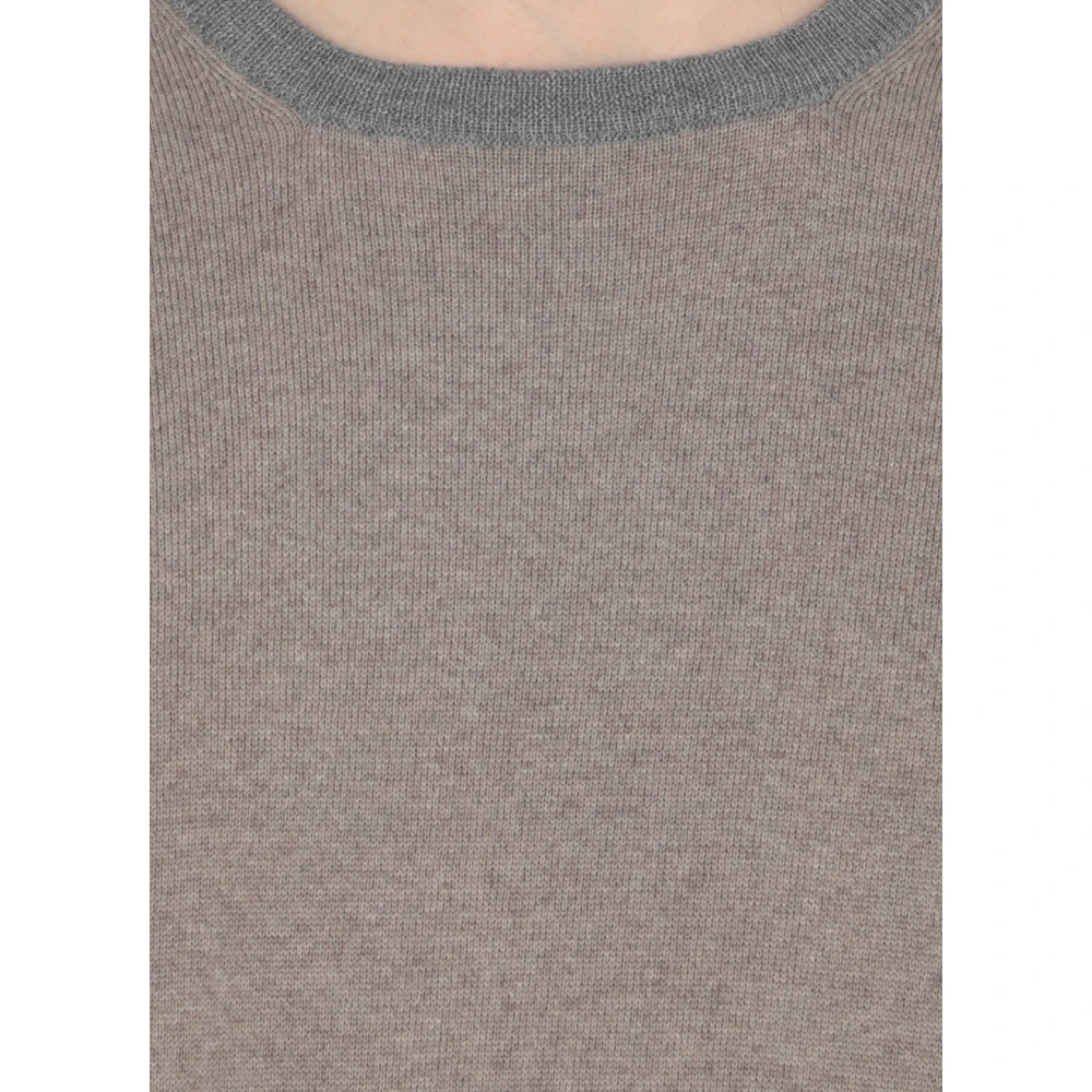 Fay Ronde hals gebreide trui Beige Heren