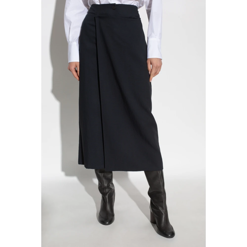 Fabiana Filippi Rok met plooi Blue Dames