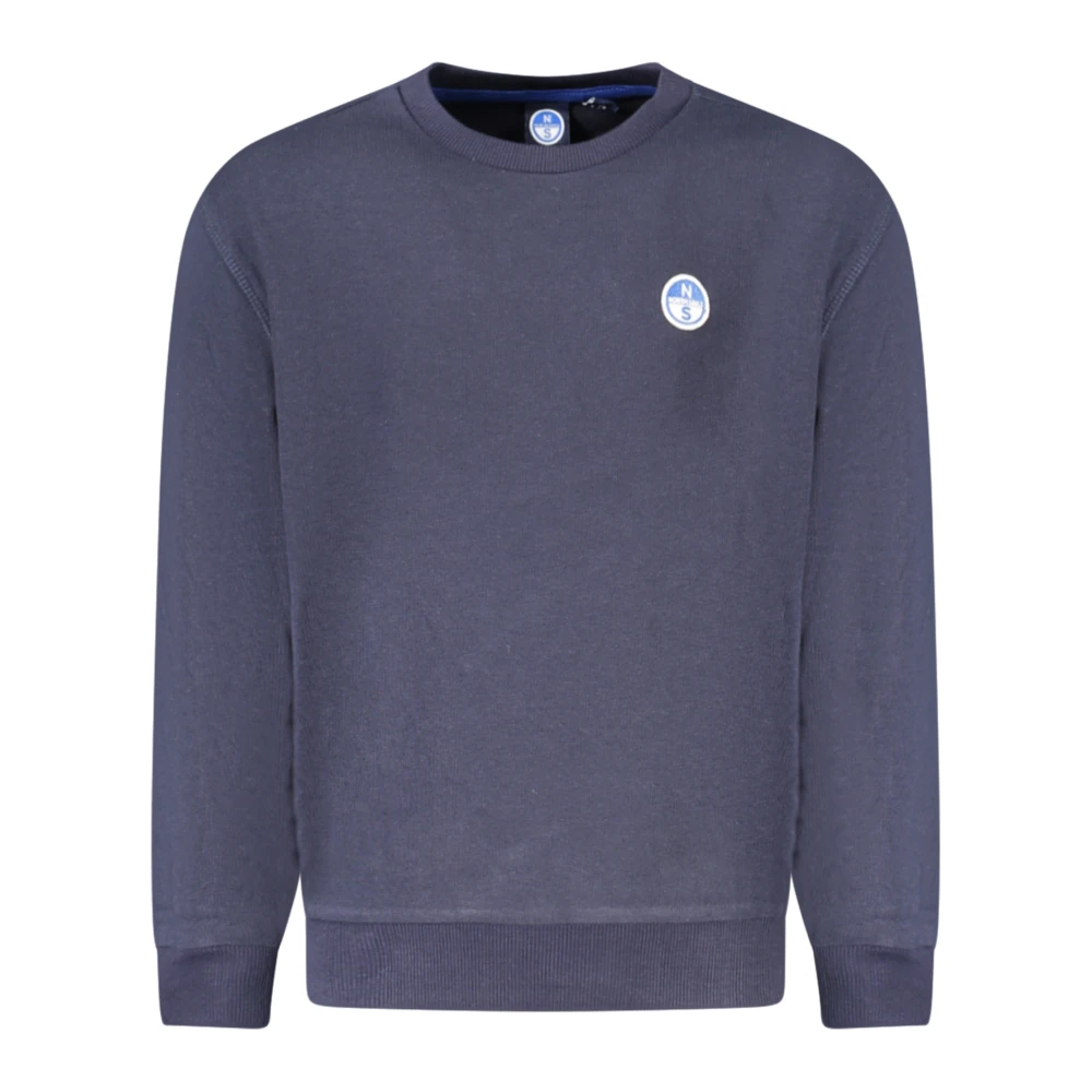 North Sails Boys Blue Kids Sweatshirts, 6 Y, Sweatshirt With Logo Patch