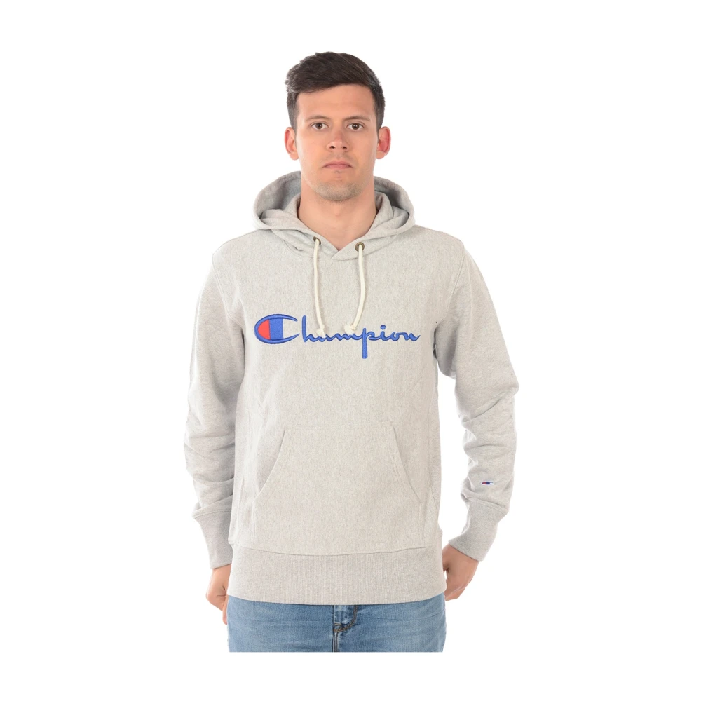 Champion Uomo Grigio - Sweatshirt Hoodie - Sweatshirts & Hoodies - 2XL
