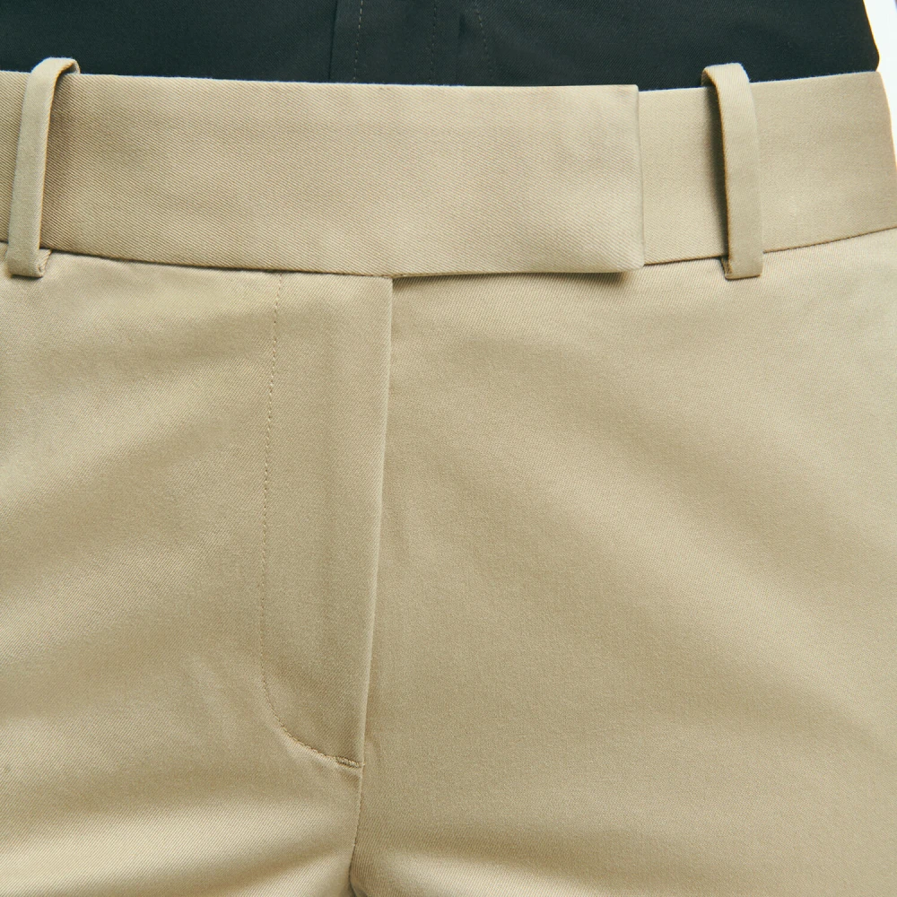 Brooks Brothers Stretch katoen twill voordeel chino Blue Dames