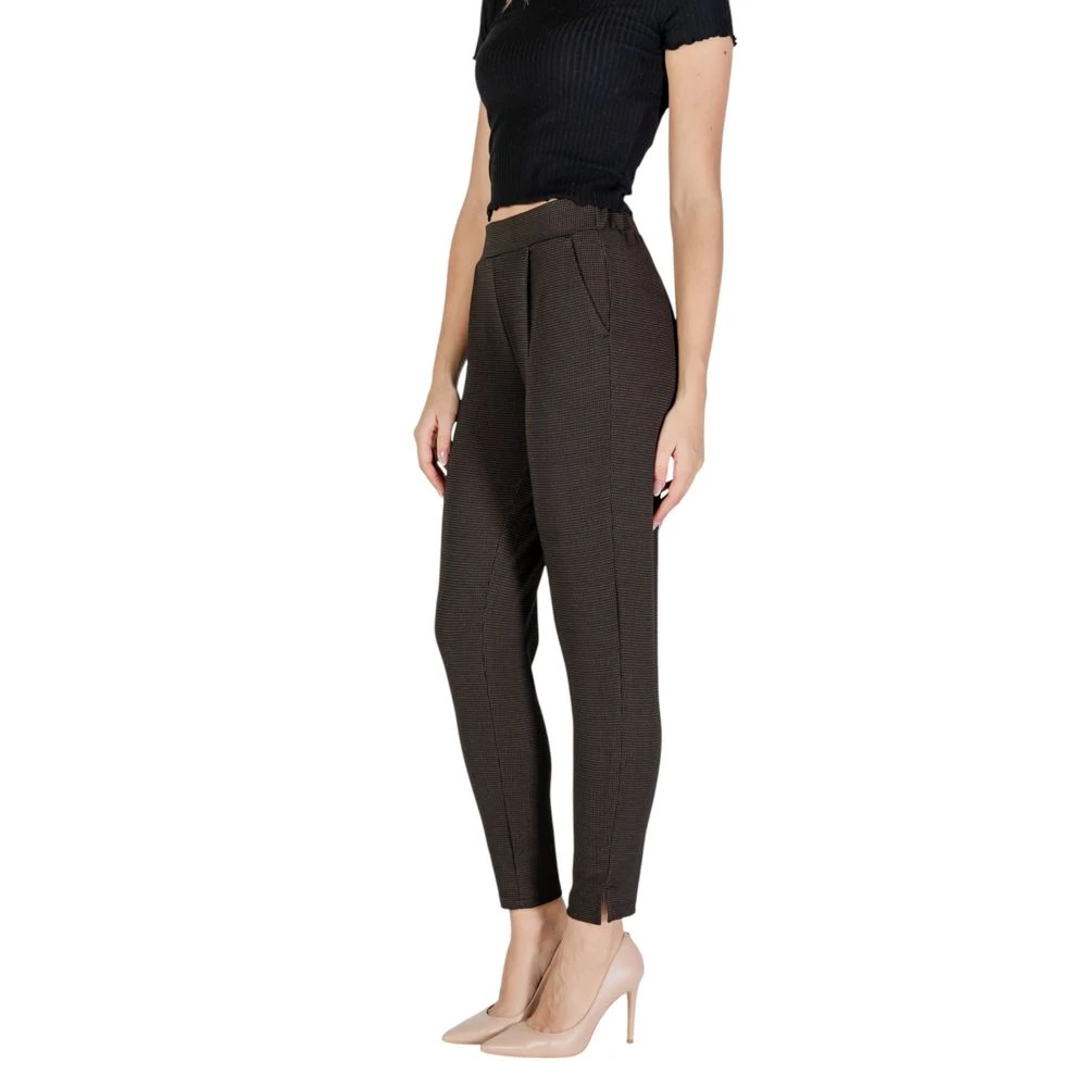 Ichi Bruine Polyester Jeans & Broek Brown Dames