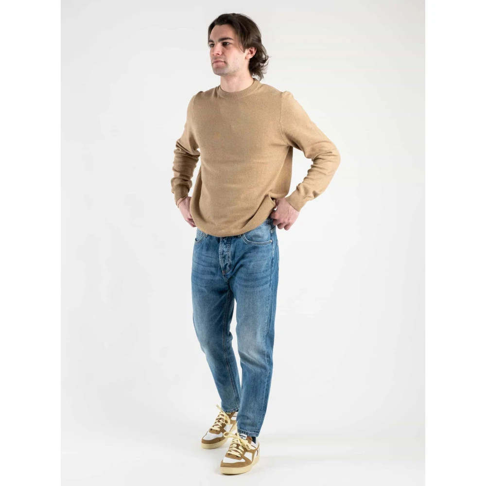 Only & Sons Round-neck Knitwear Brown Heren