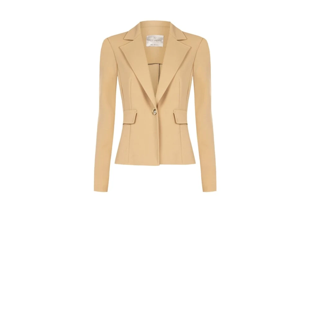 RINASCIMENTO Getailleerd Blazerjasje Beige Dames