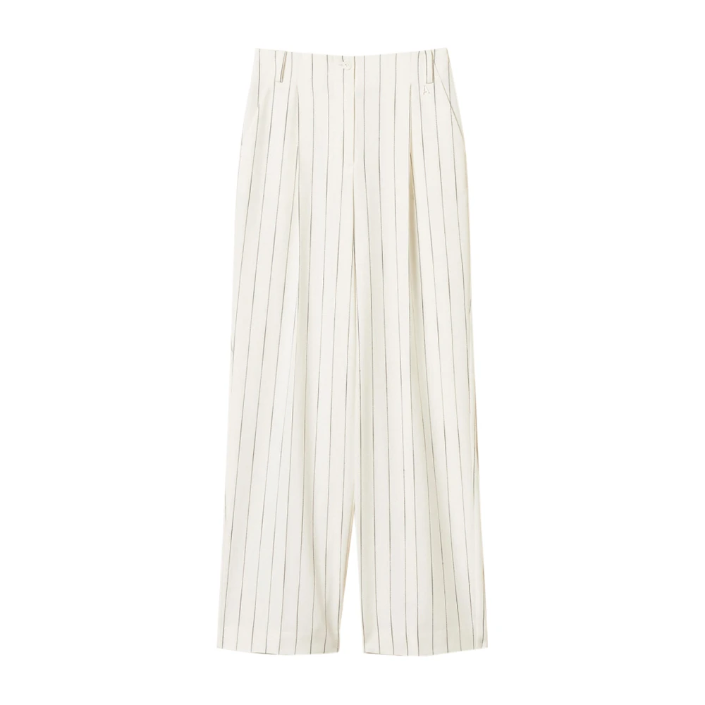 Actitude Women's White Palazzo Trousers - Wide Trousers - S - Trousers