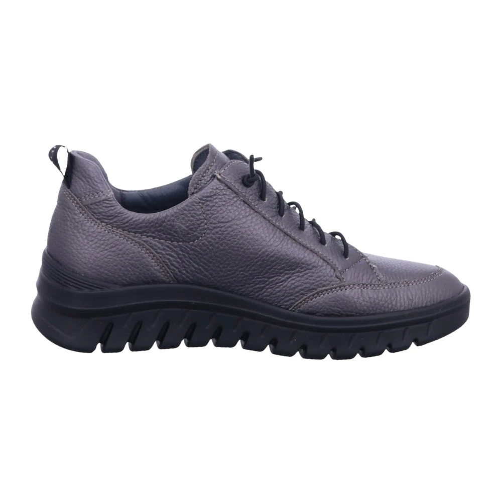 Waldläufer Sneaker met veters en zijrits Dames Schoenen Grijs