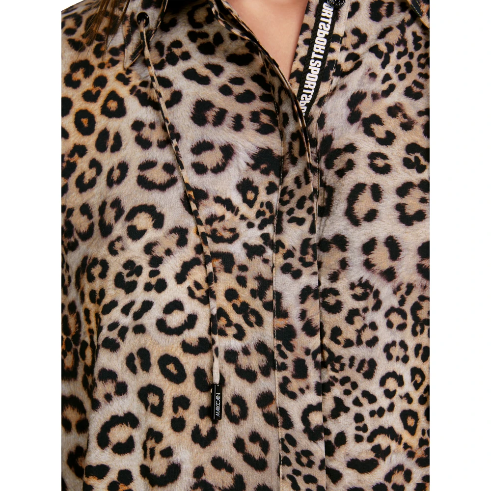 Marc Cain Oversized Blouse Casual Chic Stijl Brown Dames