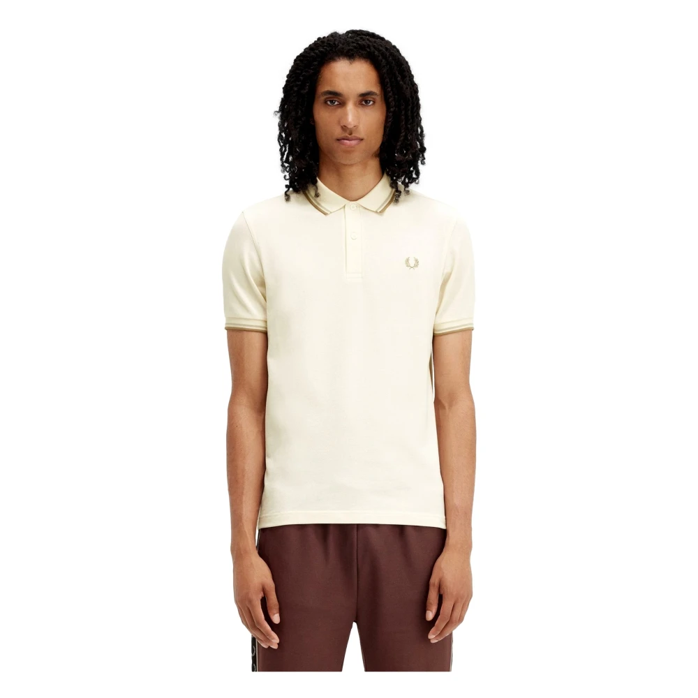 Fred Perry Beige Twin Tipped Polo Shirt Beige Heren