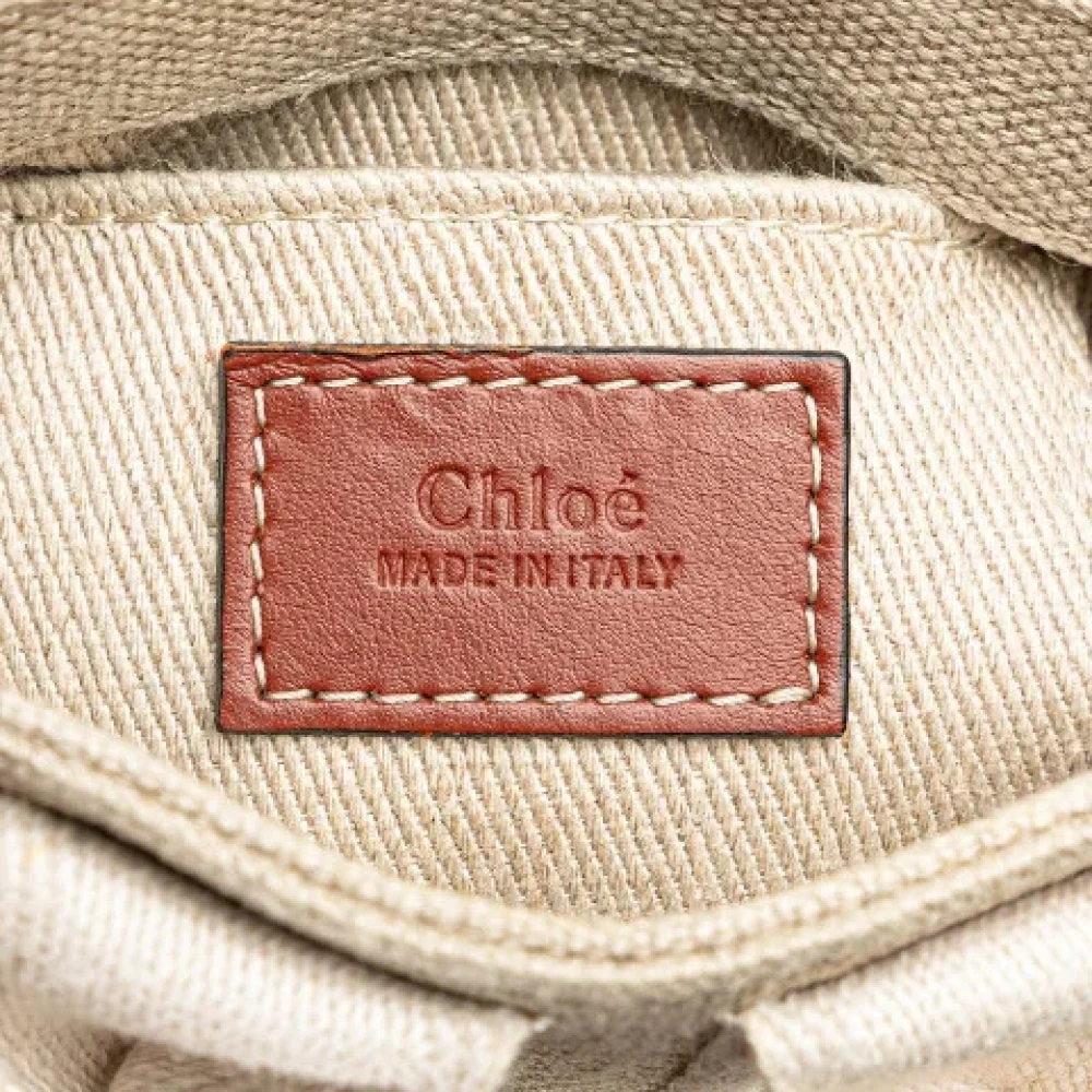 Chloé Pre-owned Canvas handbags Beige Dames