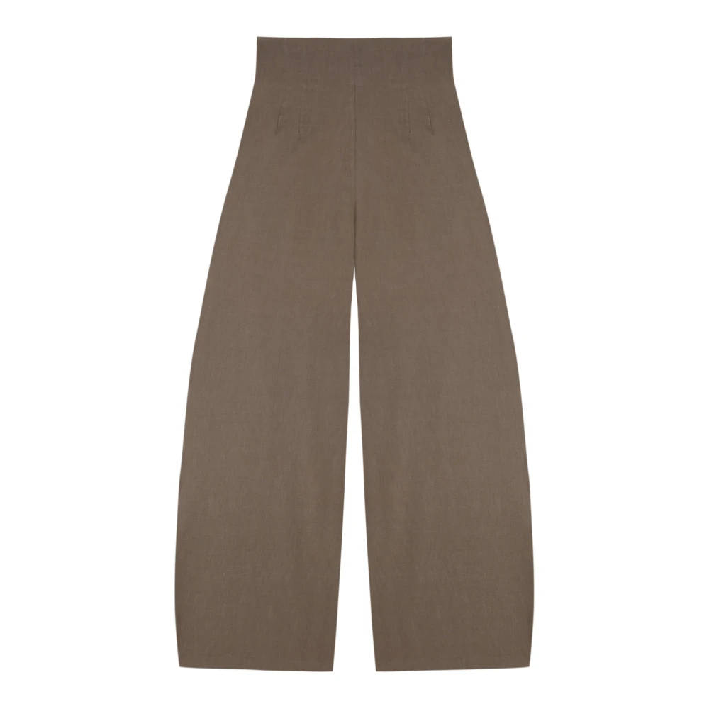 Cortana Mira hoog getailleerde cacao broek Brown Dames