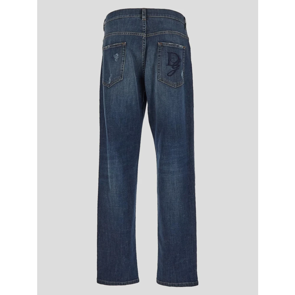 Dolce & Gabbana Losse katoenen jeans Blue Heren