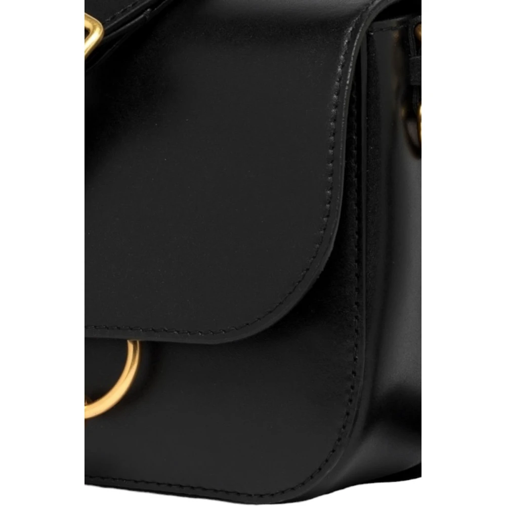 Gianni Chiarini Zwarte Leren Crossbody Tas Meg Black Dames