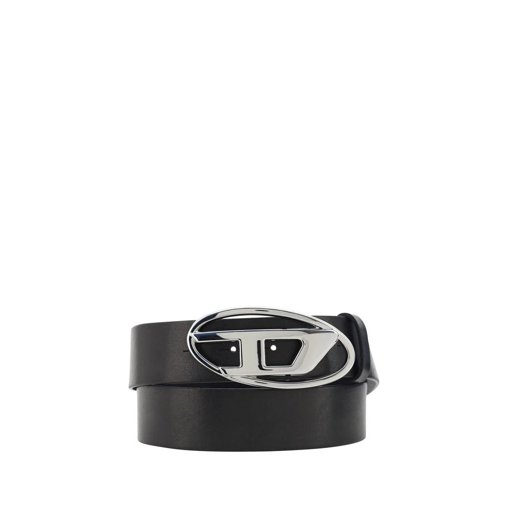 Diesel Cinturón De Cuero Con Logo Accessories Hombre Negro 90 Cm