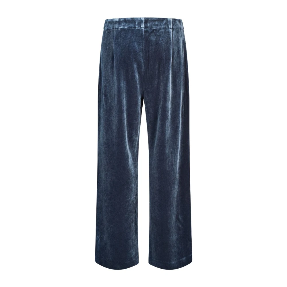 MbyM Blauwe Velours Broek Kelita Blue Dames