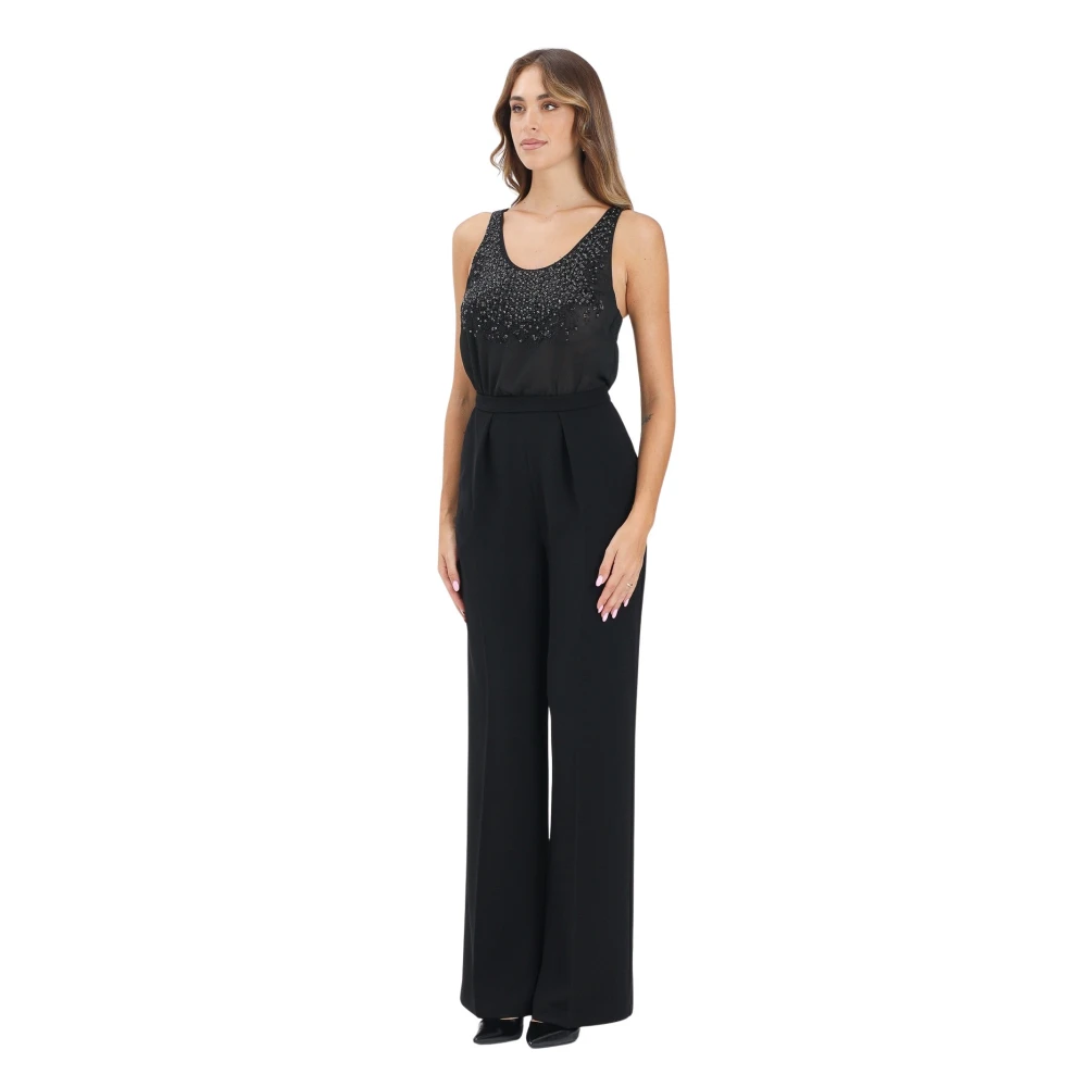 Elisabetta Franchi Black Elegant Jumpsuit - Female - Jumpsuits - Xl - Jumpsuits & Playsuits