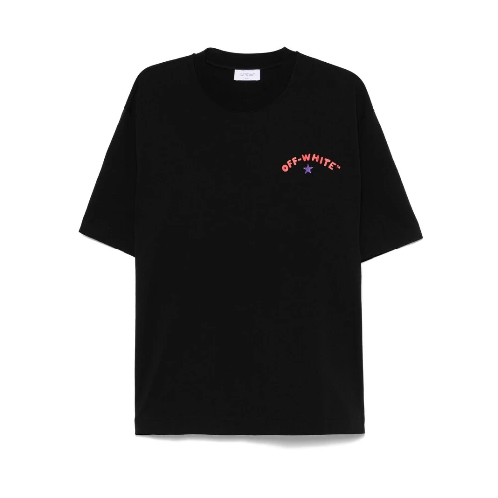 Off White Zwarte Arrows Logo Print T-shirt Black Heren