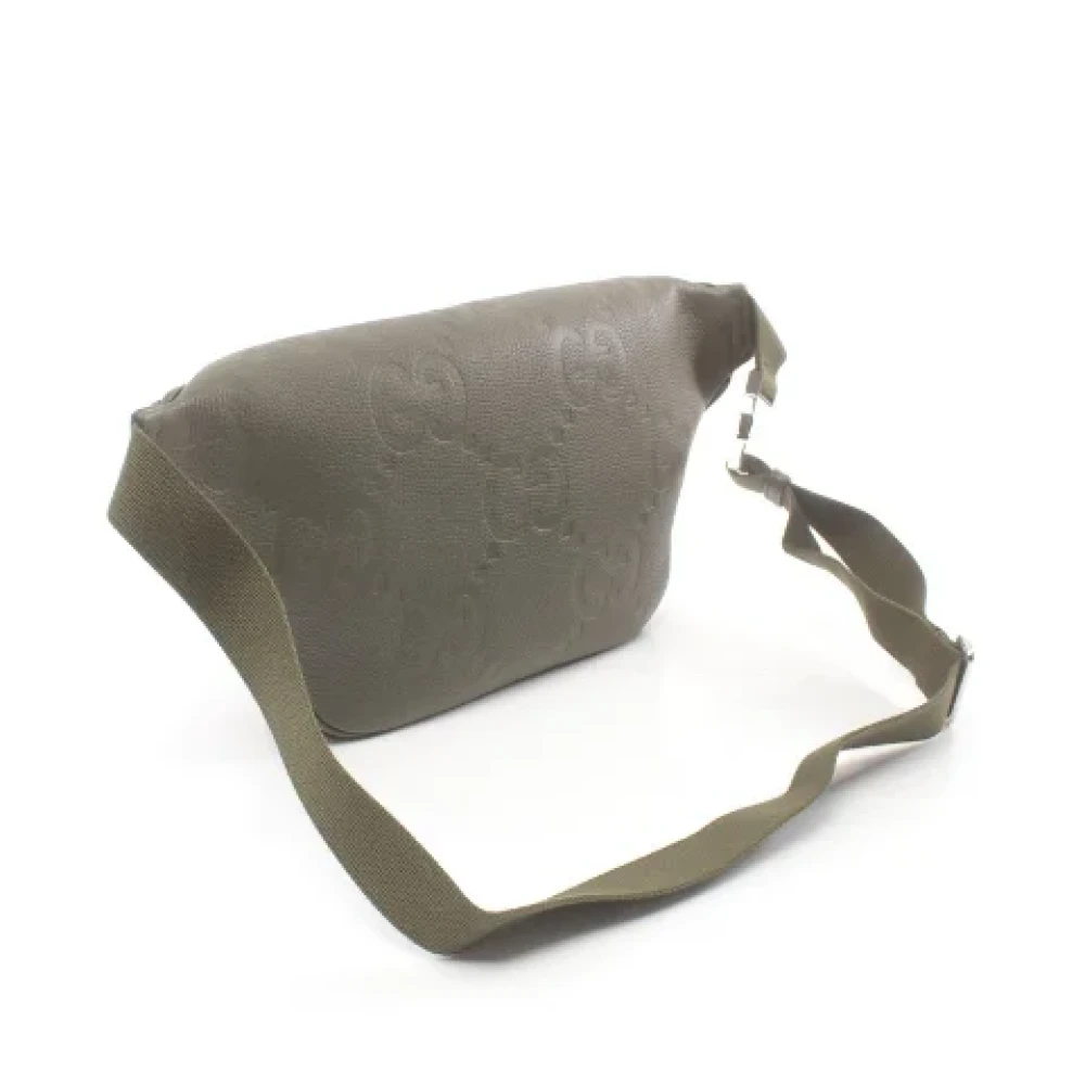 Gucci Vintage Pre-owned Leather gucci-bags Green Dames