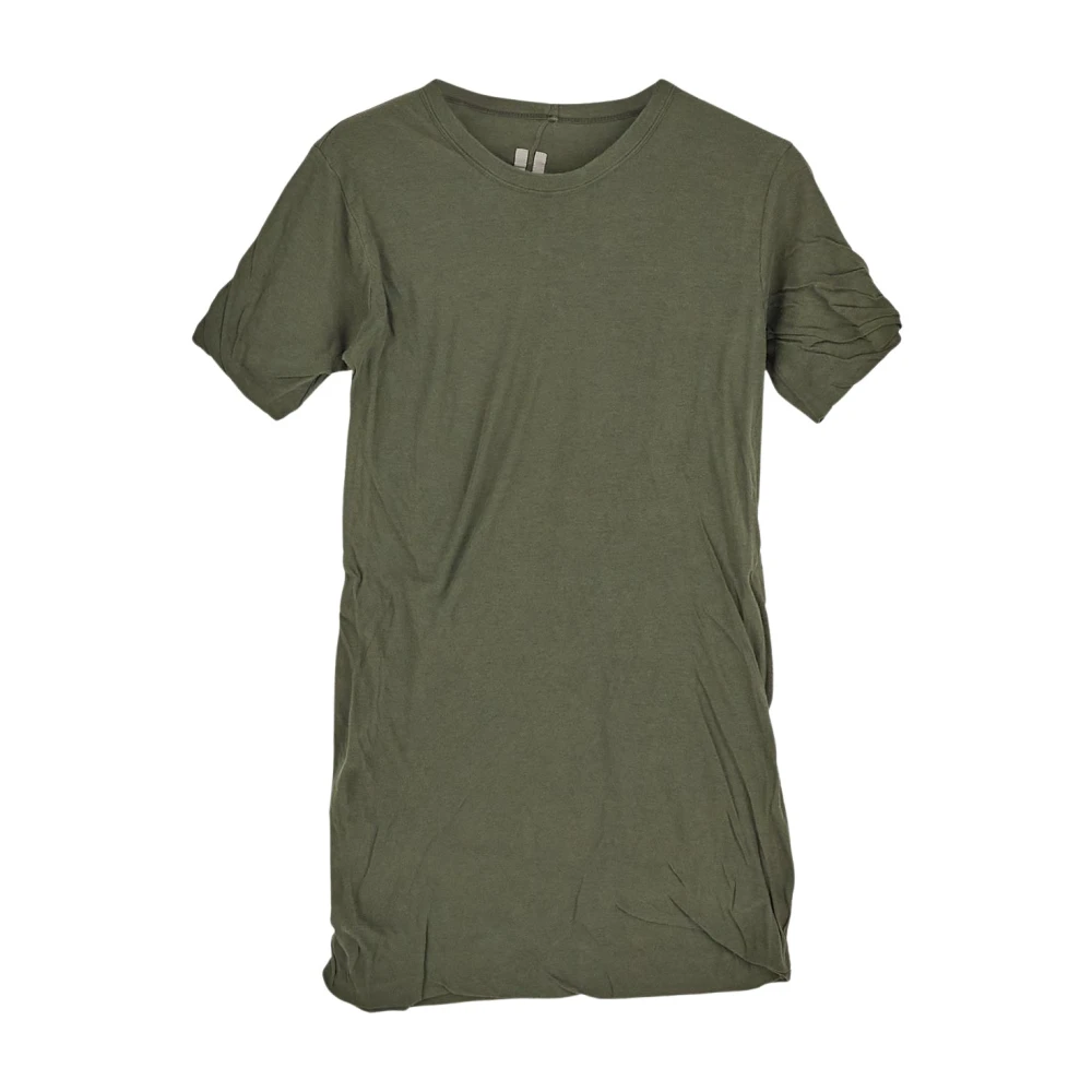Rick Owens Double SS Katoenen T-Shirt Green Heren